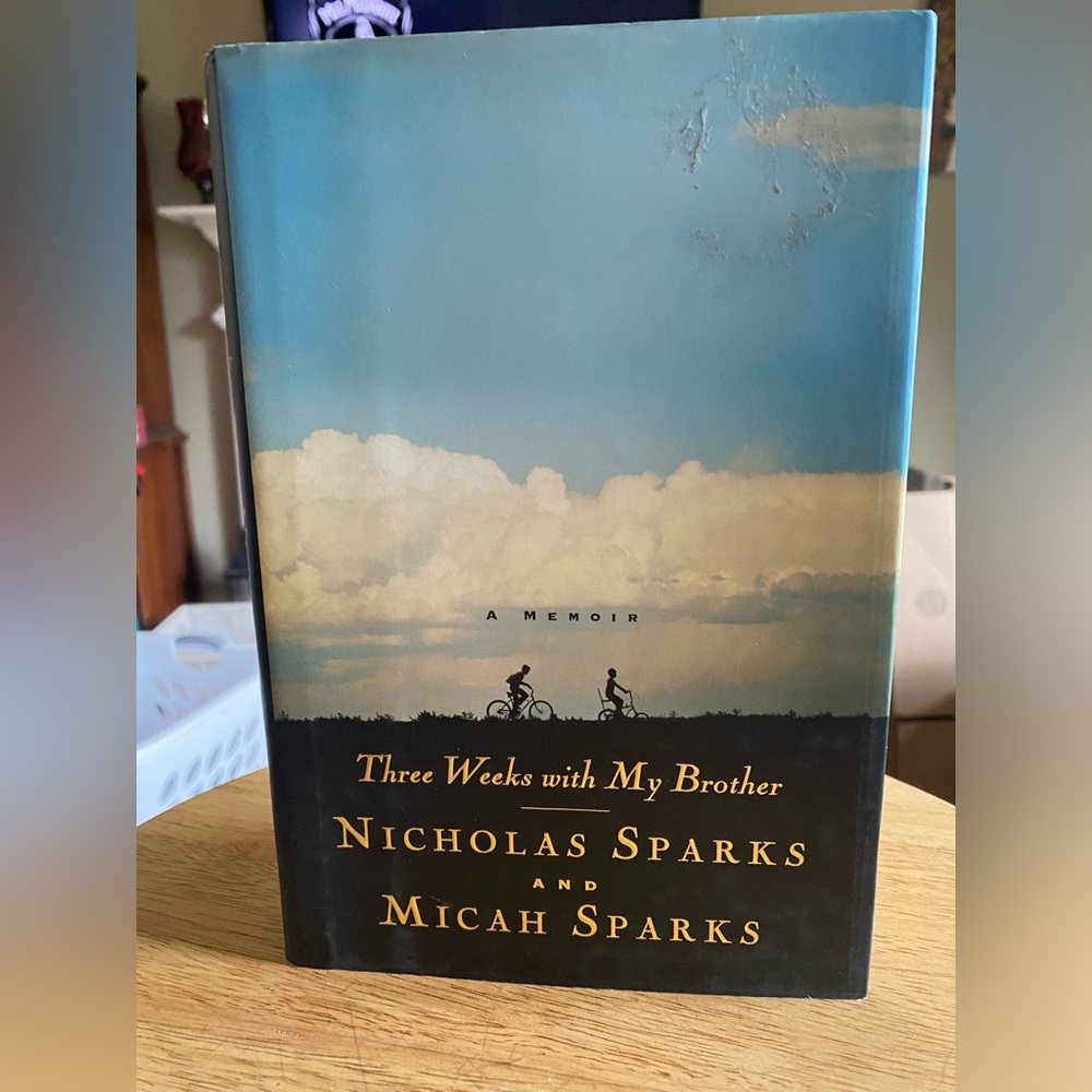 Nicholas Sparks hardcover book Three weeks with my brother
